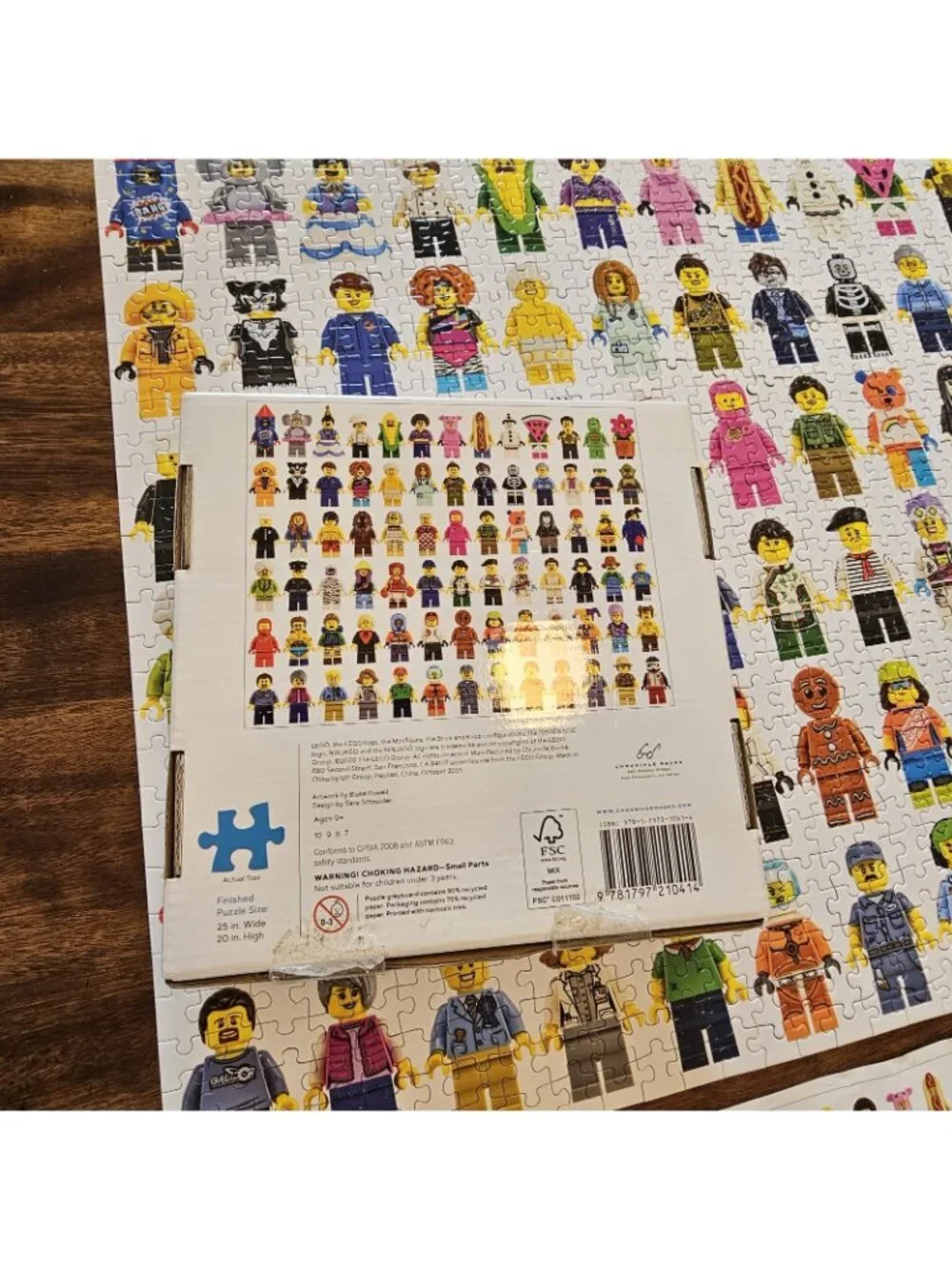Lego Minifigure Puzzle 1000 piece Complete No Missing Pieces
